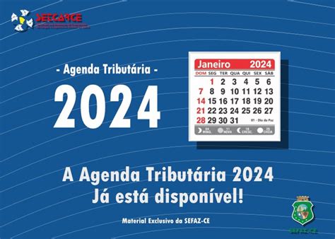 Agenda Tribut Ria Do Primeiro Trimestre De Da Sefaz J Est