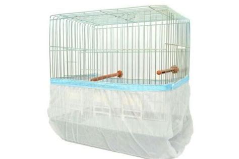 Bird Cage Cover Seed Catcher Guard Sheer Mesh