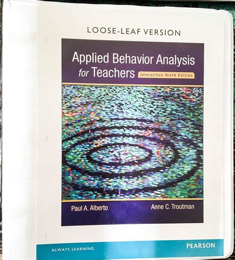 Applied Behavior Analysis For Teachers Interactive Ninth Edition