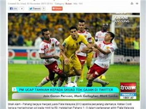 Pm Ucap Tahniah Kepada Skuad Tok Gajah Di Twitter Video Dailymotion