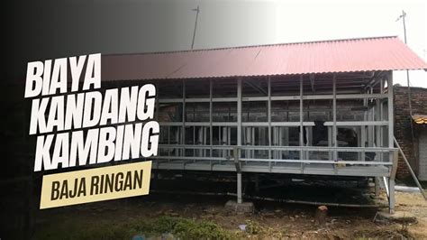 Biaya Kandang Kambing Baja Ringan Modern Per Meter 2024