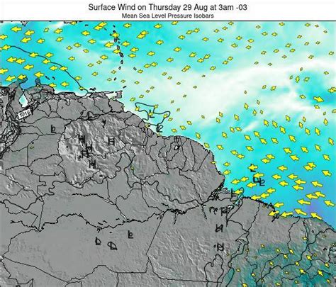 Suriname Surface Wind On Saturday Jan At Am