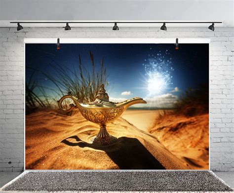 Buy Leowefowa X Ft Lamp Of Aladdin Backdrop Desert Sand Beach