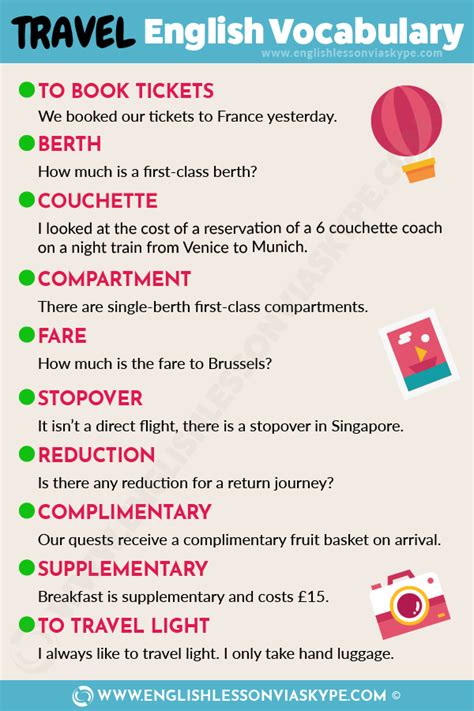 English Travel Vocabulary Words and Phrases • Learn English with Harry