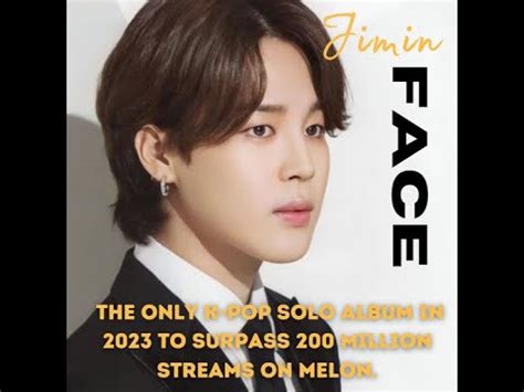 Jimin Dose Face The Only K Pop Solo Album In To Surpass