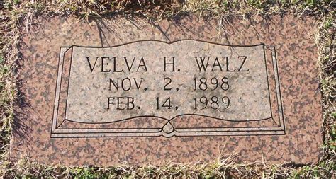 Velva Pearl Hamilton Walz 1898 1989 Mémorial Find a Grave