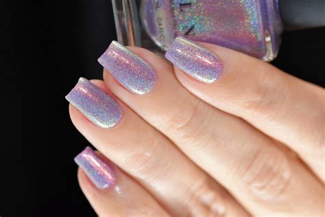 Heat Wave Soft Purple Holographic Shimmer Nail Polish By Ilnp