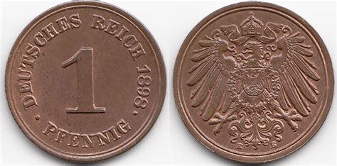 Kaiserreich Pfennig E Gro Er Adler Kupfer Pr Gefrisch