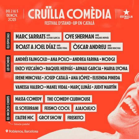 Llega La Primera Edici N De Cru Lla Dia El Festival De Stand Up En