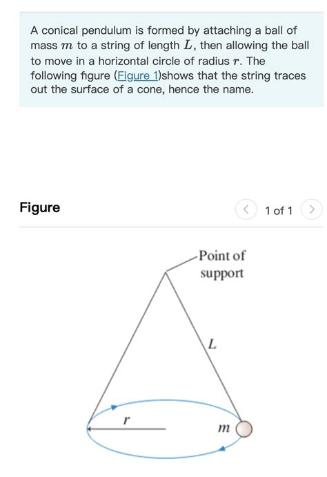 Solved A Conical Pendulum Is Formed By Attaching A Ball Of Chegg