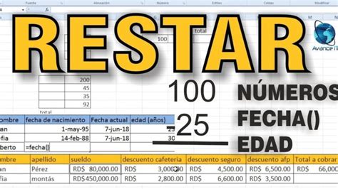 Aprende Cómo Restar En Excel De Forma Sencilla Y Rápida