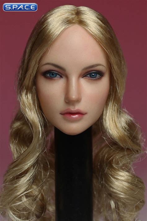 1 6 Scale Female Head Sculpt Blonde Long Hair