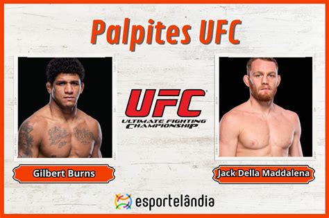 Palpites UFC Gilbert Burns X Jack Della Maddalena 09 03