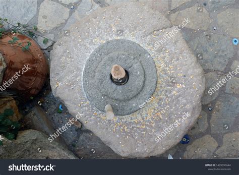 Ancient Quern Stone Hand Mill Corn Stock Photo Edit Now