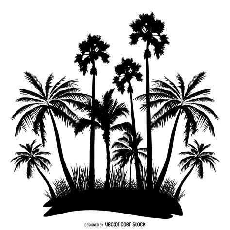 Free Palm Tree Silhouette Vector Download Free Palm Tree Silhouette Vector Png Images Free