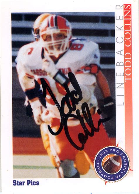 Collins, Todd | The Football Autograph Encyclopedia