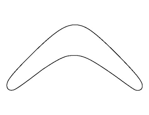 Boomerang Printable Template