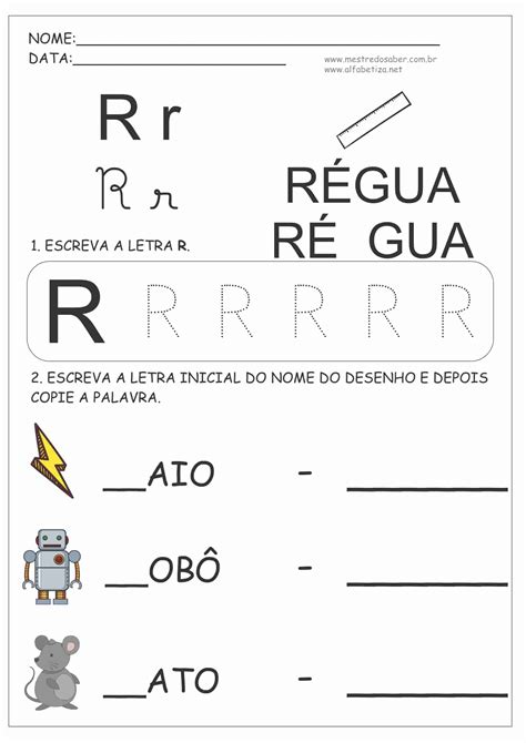 Atividades A Letra R Atividades Prontas Para Imprimir