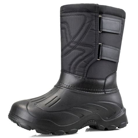 Botte de pluie et de neige imperméables avec doublure chaude pour homme