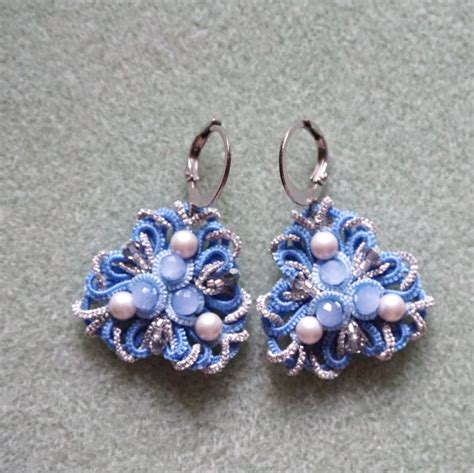 Tatting Pattern Tutorial Earrings Pdf Small Pattern Etsy