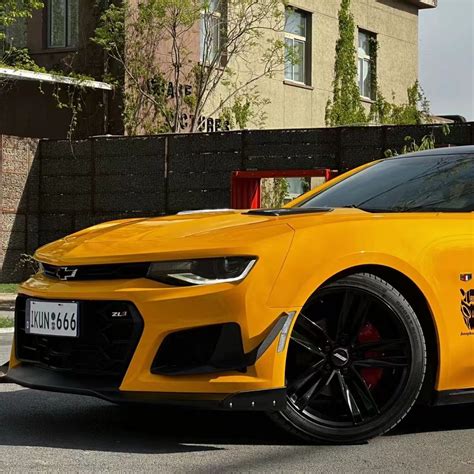 Chevrolet Camaro Wrap Best Ravoony Sunflower Yellow Vinyl Wrap