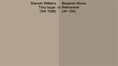 Sherwin Williams Tony Taupe SW 7038 Vs Benjamin Moore Weimaraner AF