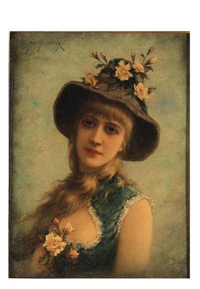 Emile Eisman Semenowsky A Parisian Beauty 1889 Mutualart