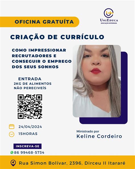 Unieduca abre inscrições para oficina gratuita de criação de currículo