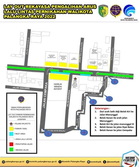 Ini Rute Pengalihan Arus Lalu Lintas Resepsi Wali Kota Kalteng Co