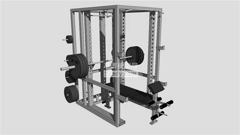 健身器械史密斯架su模型sketchup草图大师skp模型