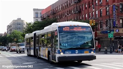 MTA New York City Bus 2011 Nova Bus LFS Articulated 5821 On The M101