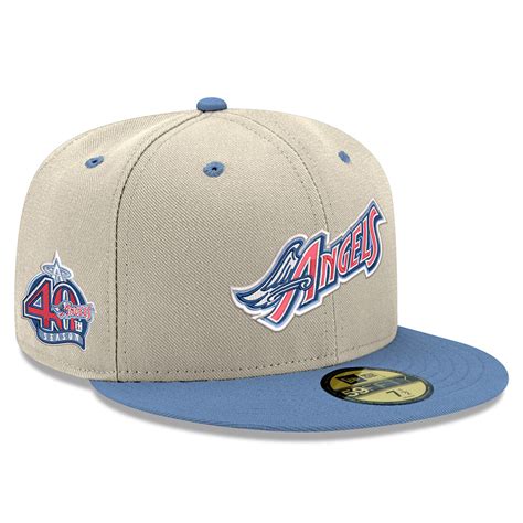 Mlb Los Angeles Angels New Era Cream 59fifty Fitted Just Sports