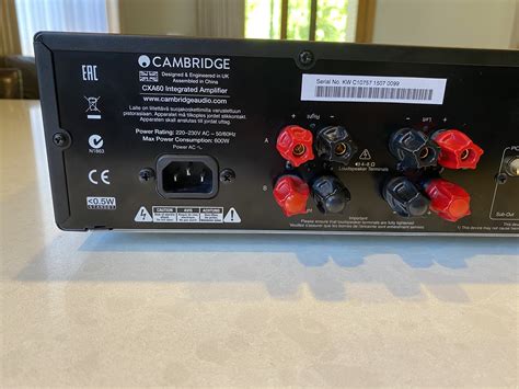 Cambridge Audio CXA-60 Integrated Amplifier |﻿ Stereo, Home Cinema ...