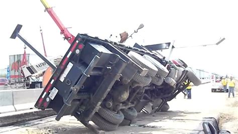 Towing And Recovery Crane Falls On Suv I Youtube