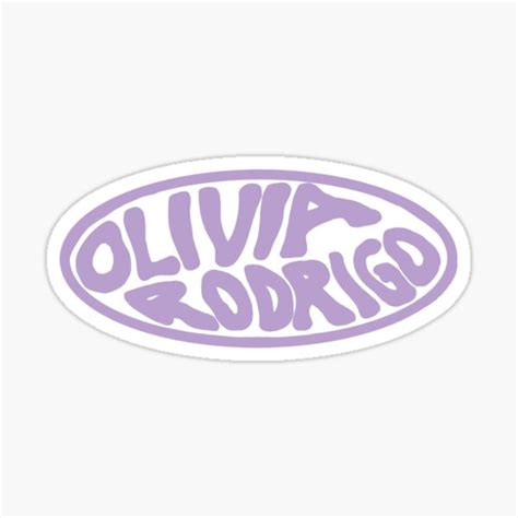 Olivia Rodrigo Logo Sticker For Sale By Alaynajade Redbubble