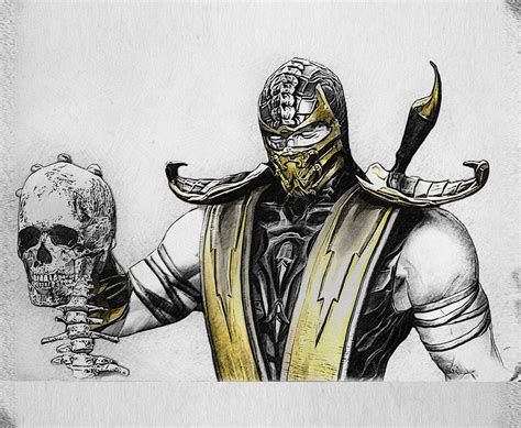 How To Draw Mortal Kombat Scorpion Truthvariation