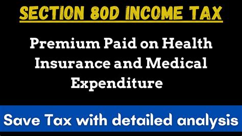 Section 80d Health Insurance Premium Ii Deduction From 25 K To 1 Lakh