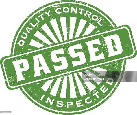 Quality Control Passed Rubber Stamp Ink Imprint Icon High Res Vector