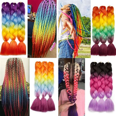 Benehair Jumbo Braiding Hair Extensions 24" Afro Box Braids Crochet ...