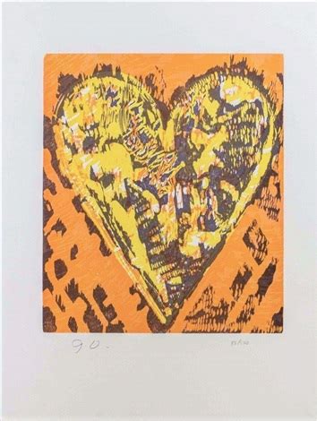 Woodcut Heart By Jim Dine On Artnet