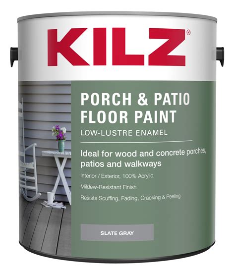 Kilz Enamel Porch Patio Latex Floor Paint Interior Exterior Low