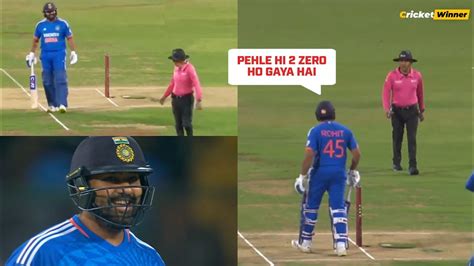 Rohit Sharma With Viru Umpire Rohit Sharma Funny Moment Ind Vs