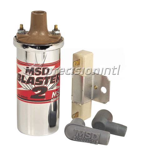 Msd 8200msd Blaster 2 Chrome Coil Inc Ballast For 6421 6425 6462 6520