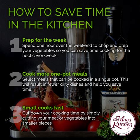 How To Save Time In The Kitchen Online Recipe The Maya Kitchen