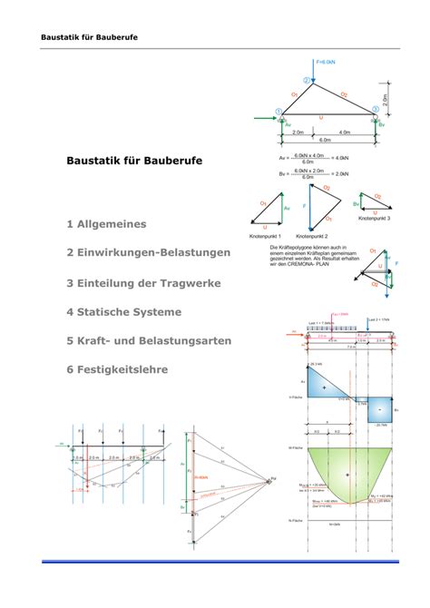 Baustatik Tragwerkslehre