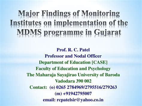 Prof R C Patel Professor And Nodal Officer Ppt Download