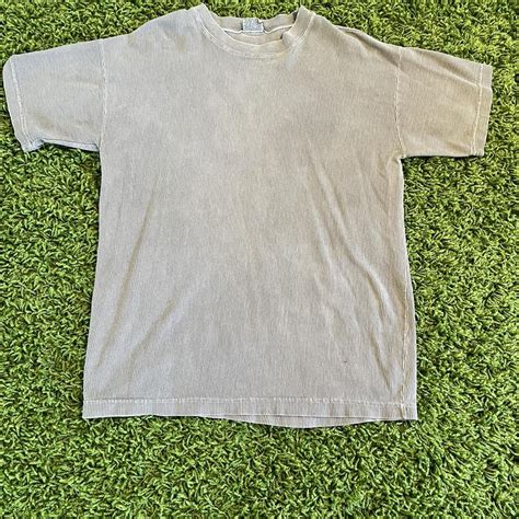 Mens Grey And Brown T Shirt Depop