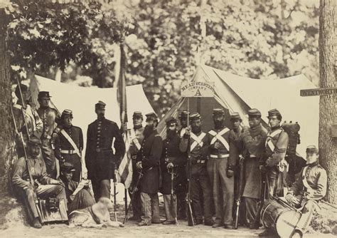 Union Soldiers From Company A Of The 8th Regiment