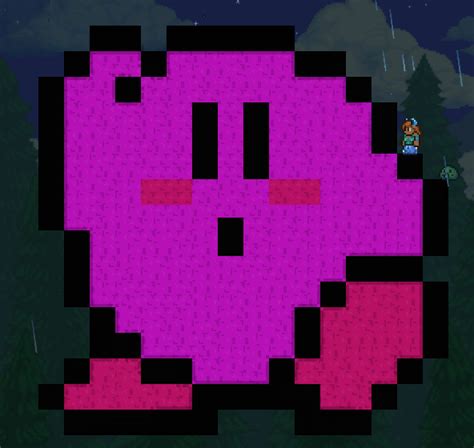 Kirby Pixel My Second Pixel Art Rterraria