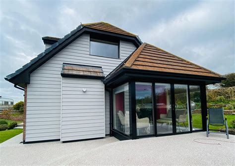 C05 Grey Cedral Lap Woodgrain Probus Cornwall Elite Cladding